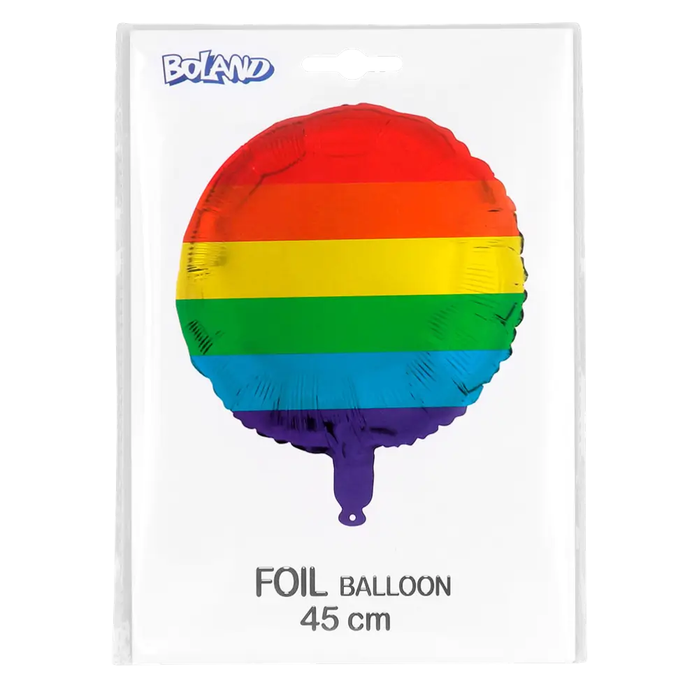 Rainbow aluminium ball 45cm