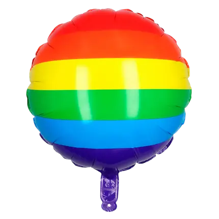 Rainbow aluminium ball 45cm