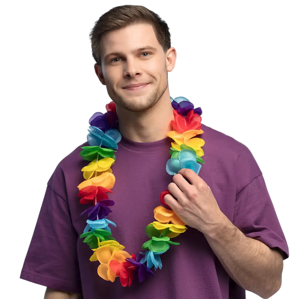 Pride Hawaiian necklace