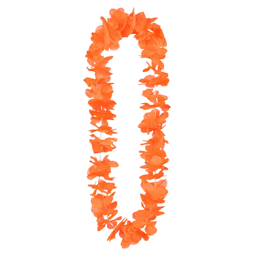 Ohana Hawaiian necklace in neon orange