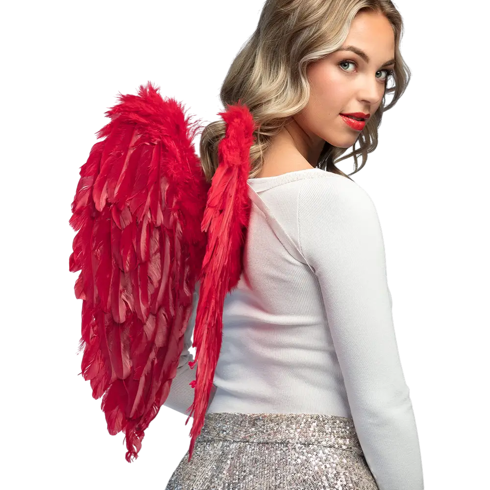 Angel wings Divine red 50x50cm