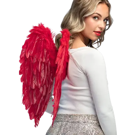 Angel wings Divine red 50x50cm