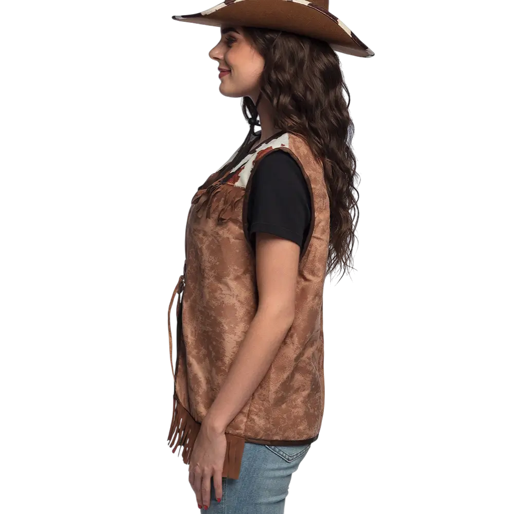 Brown Western waistcoat (M)