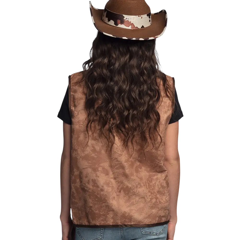 Brown Western waistcoat (M)