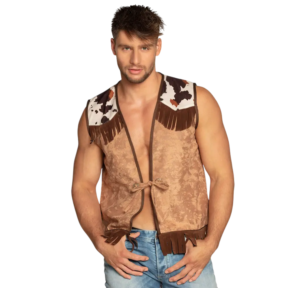 Western camel waistcoat (L/XL)
