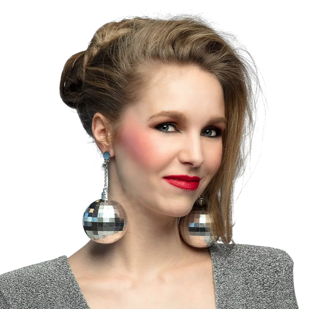 Pair of Disco fever earrings