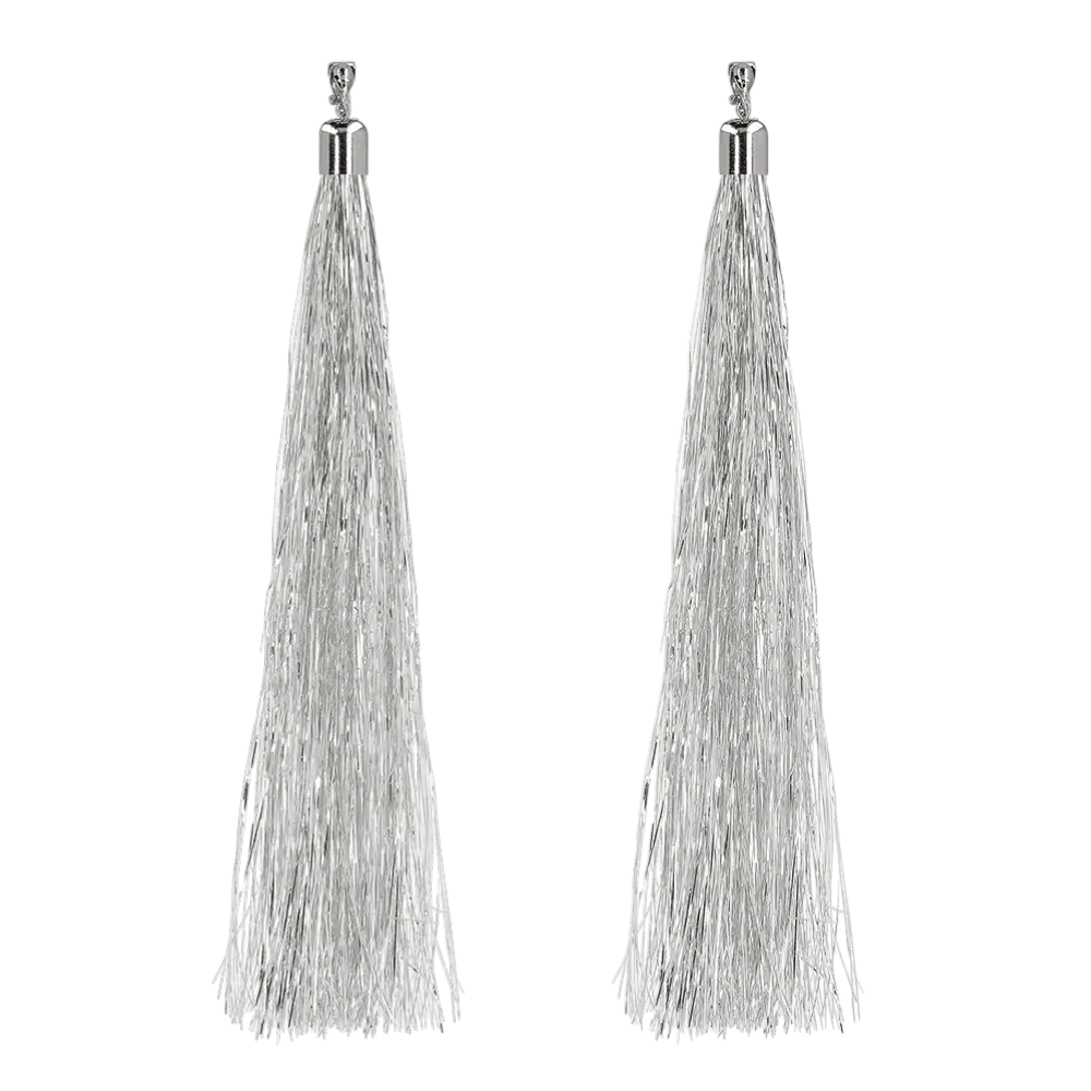 Pair of silver earrings