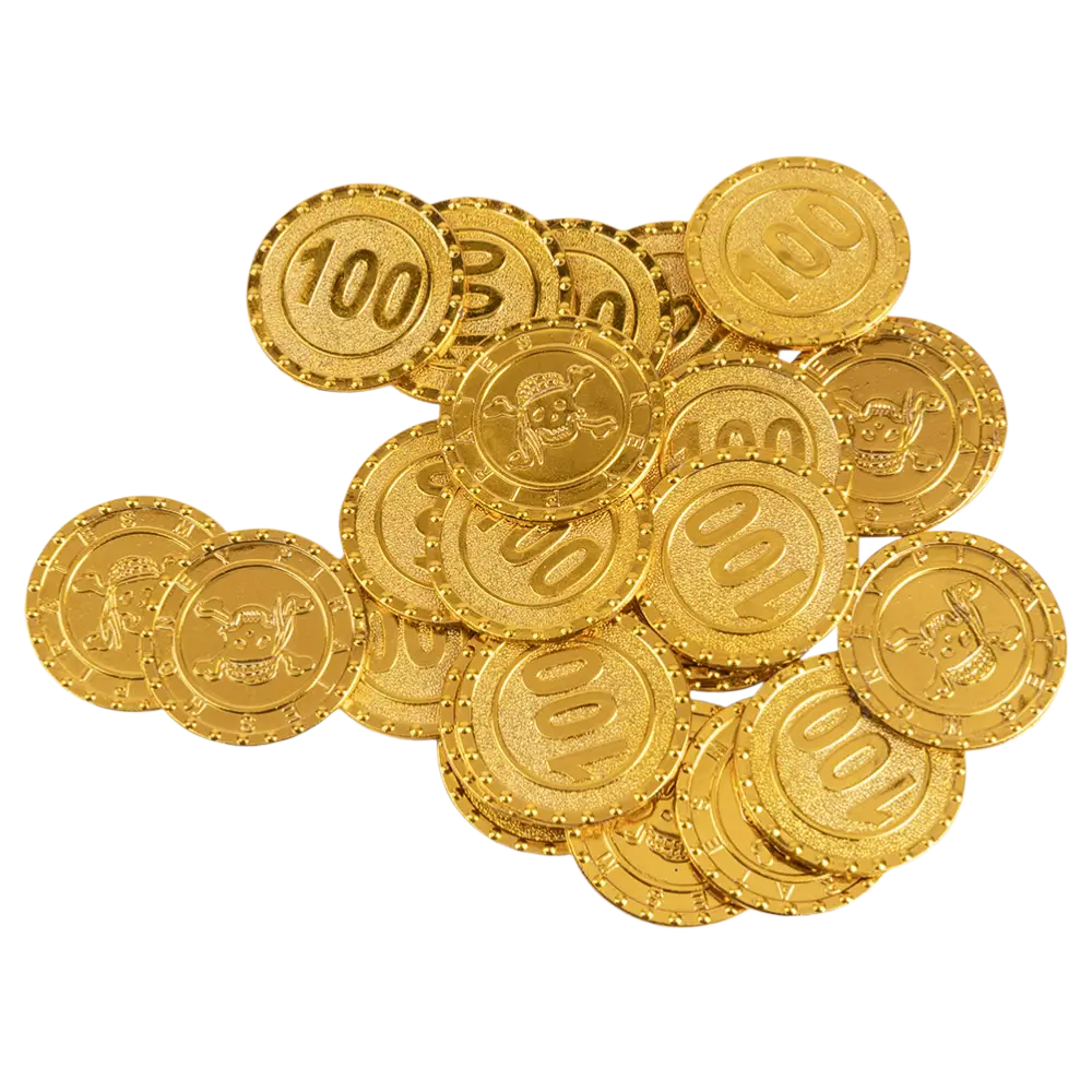 Set of 24 pirate coins
