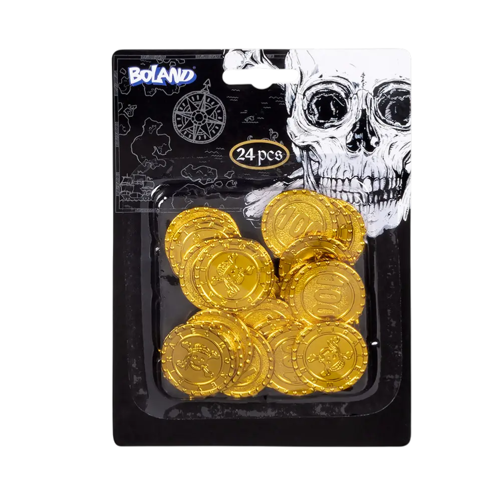 Set of 24 pirate coins