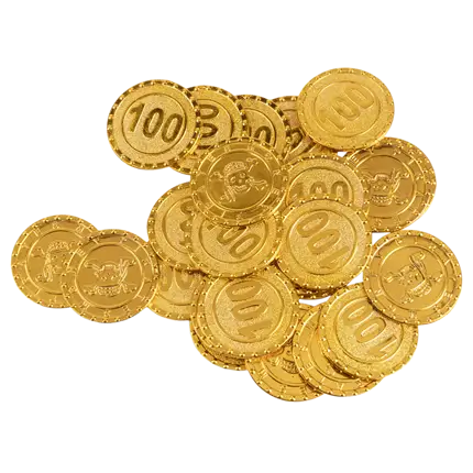 Set of 24 pirate coins