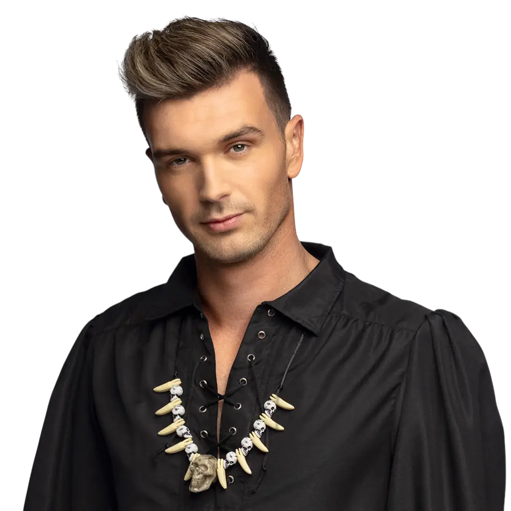 Skull tooth necklace