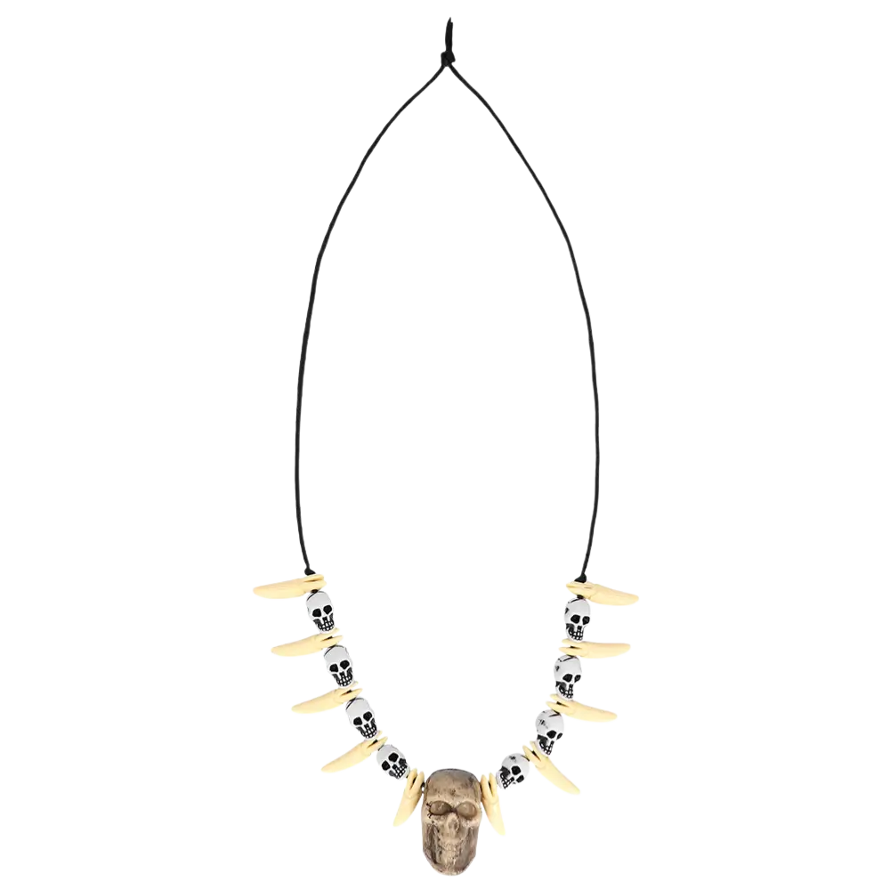 Skull tooth necklace
