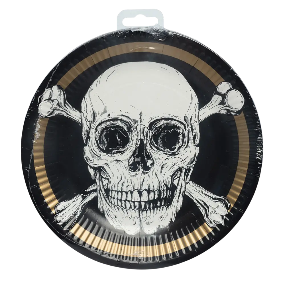 Set of 10 Pirates paper plates