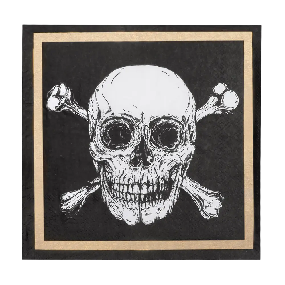 Set of 20 Pirates paper napkins