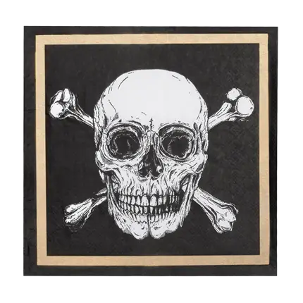 Set of 20 Pirates paper napkins