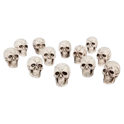 Set of 12 skulls