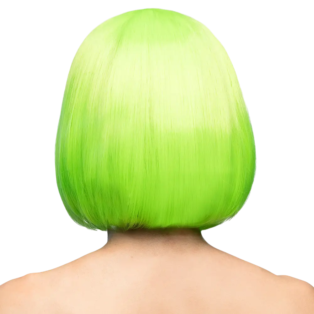 Fluorescent green Cabaret wig
