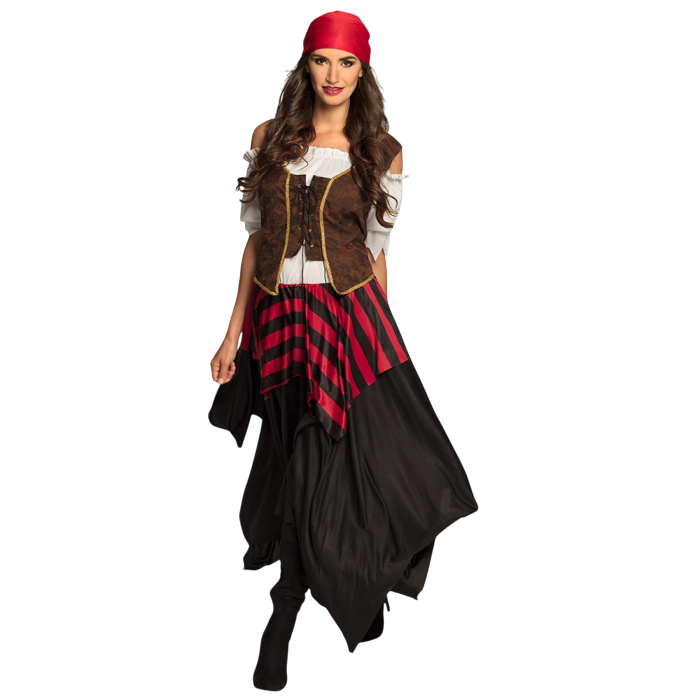 Women's "Tornado" pirate costume - Pirate style corset dress - Size 40/42