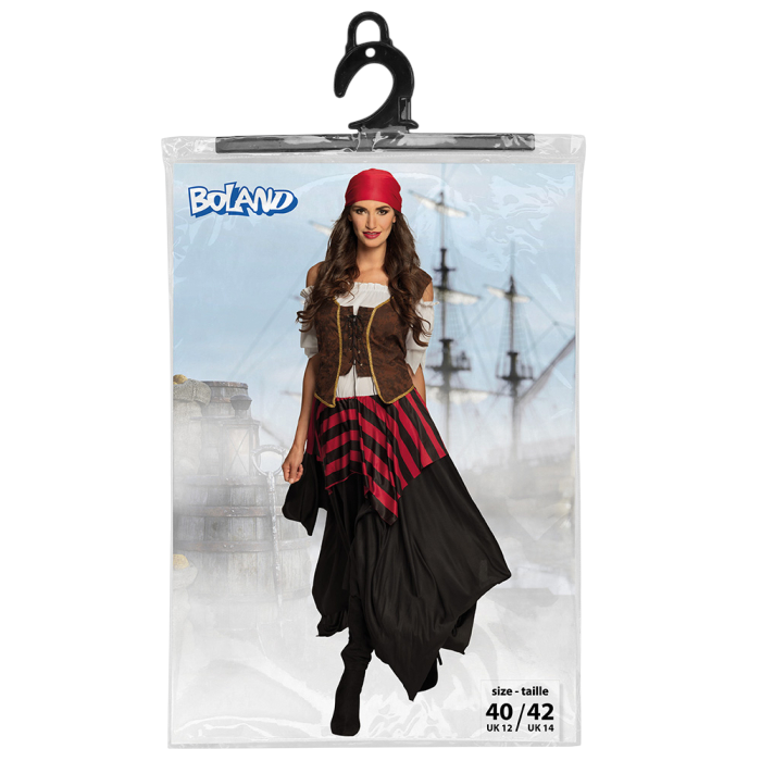Women's "Tornado" pirate costume - Pirate style corset dress - Size 40/42