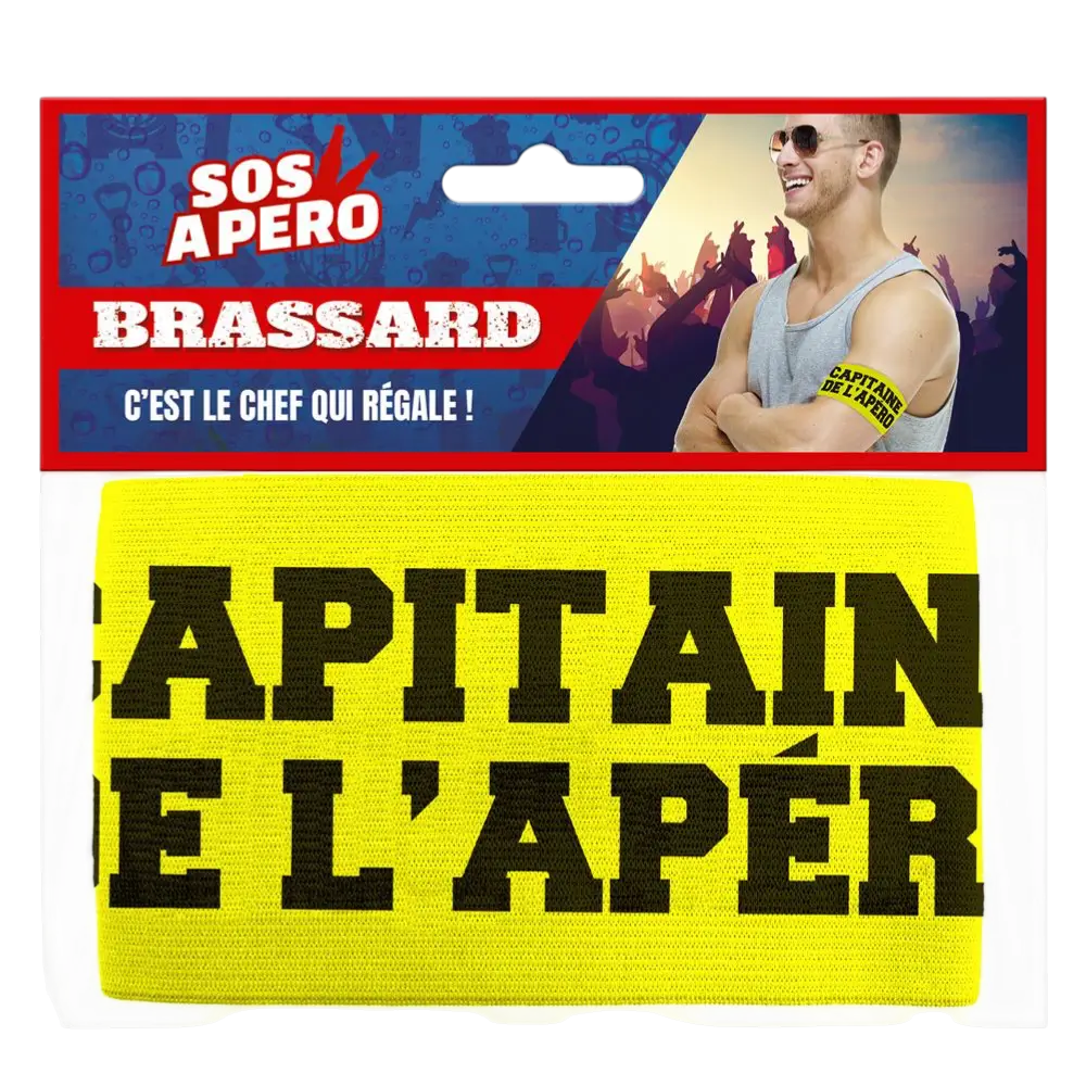 Captain of the Aperitif" Yellow Armband - EVG and Evening Accessory