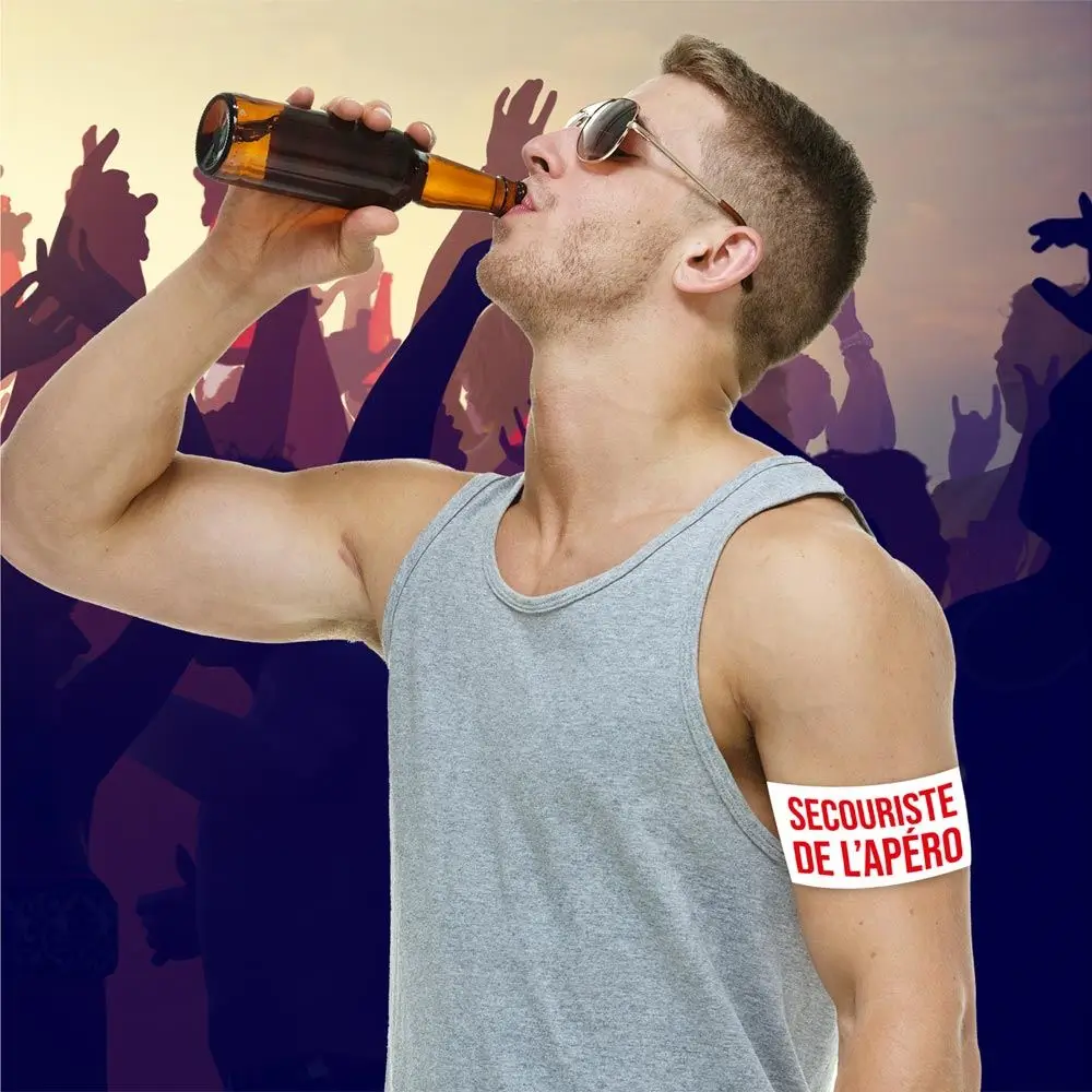 Secouriste de l'Apéro" Aperitif armband - Evening and EVG accessory