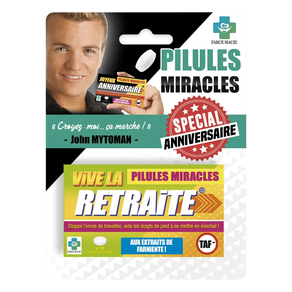 Miracle Pills for Retirement - Retirement Gift Humour