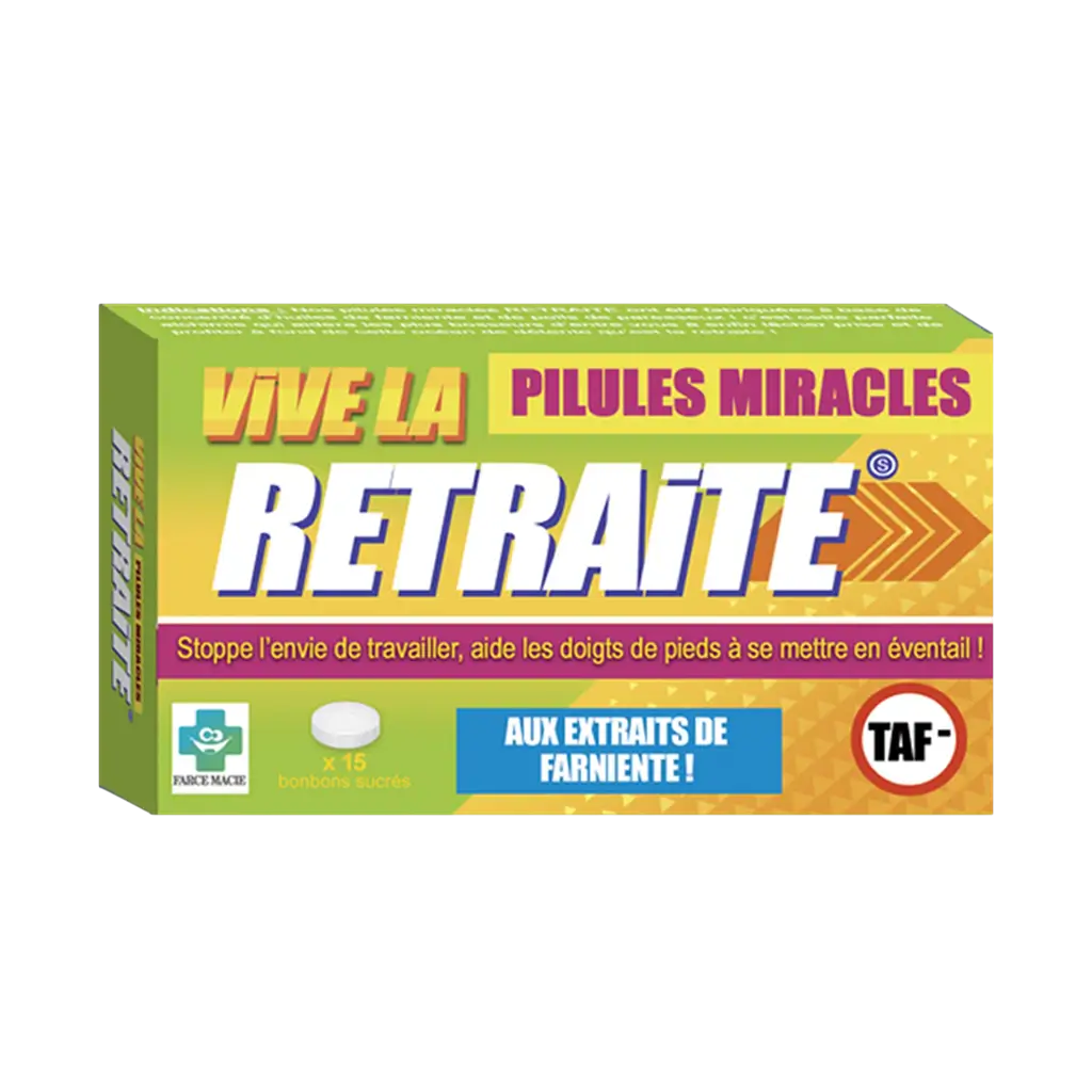 Miracle Pills for Retirement - Retirement Gift Humour