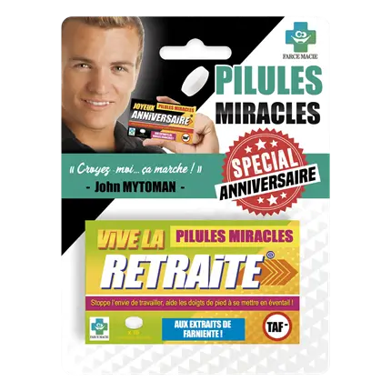 Miracle Pills for Retirement - Retirement Gift Humour