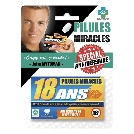 18 Year Old Miracle Pills - Majority Birthday Gift Idea
