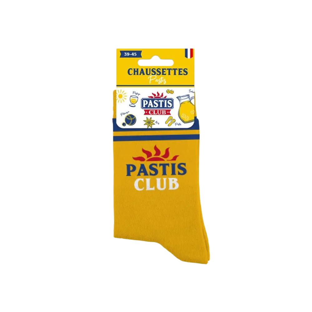 Pastis Club socks - Fun gift for aperitif lovers