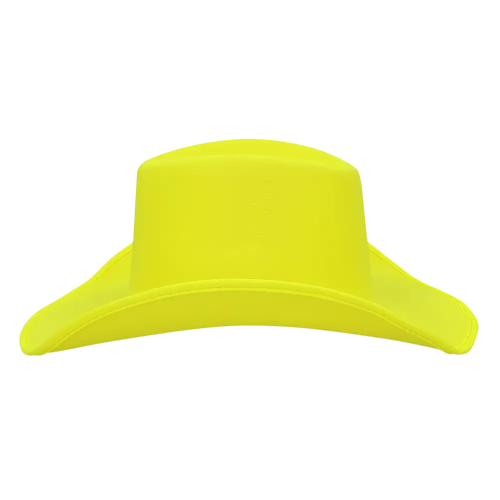 Blaze" fringed cowboy hat - Fluorescent yellow