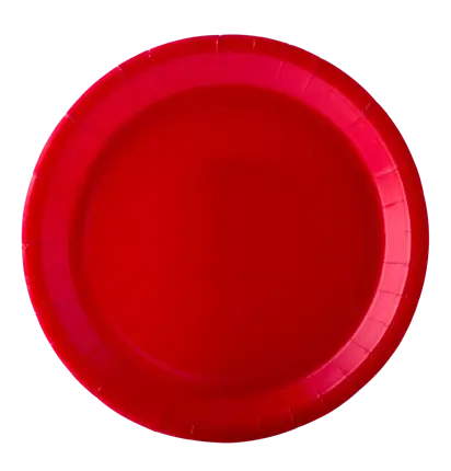Round Paper Plates 18 cm Red – Party Tableware