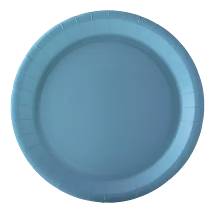 Round Paper Plates 18 cm Pastel Blue – Party Tableware