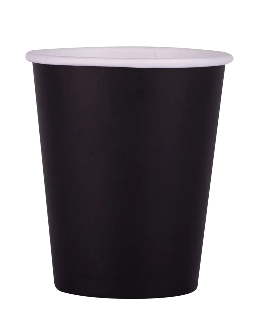 Paper Cups 20 cl Black – Disposable Party Cups