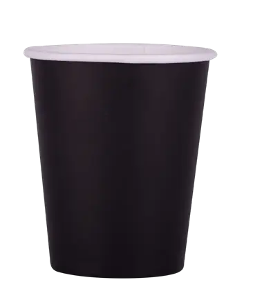 Paper Cups 20 cl Black – Disposable Party Cups