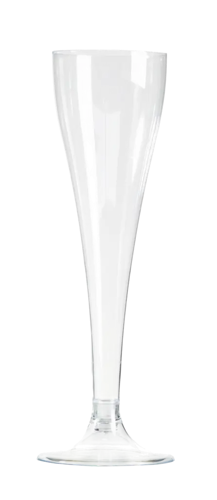 Reusable Champagne Flutes 10 cl Crystal Stem – Reception Glasses