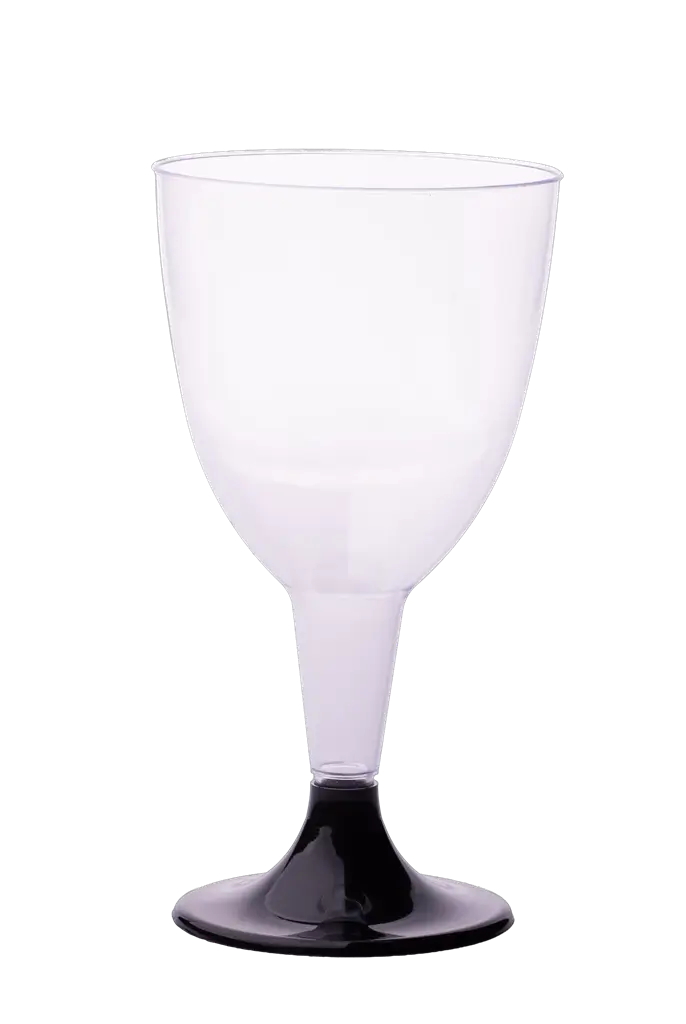Reusable Wine Glasses 18 cl Black Stem – Event Glasses