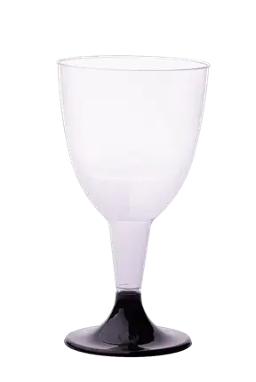 Reusable Wine Glasses 18 cl Black Stem – Event Glasses