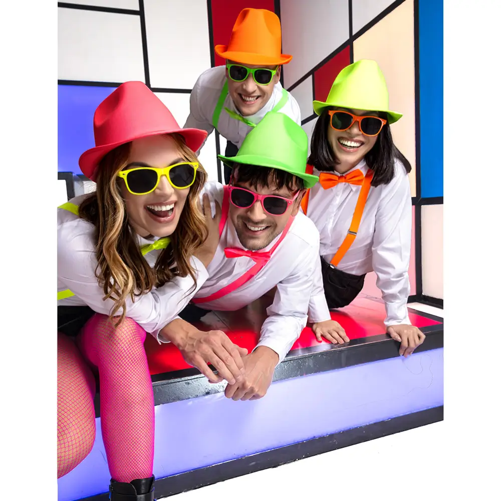 Fluorescent party and fancy dress accessories kit - Fluorescent green