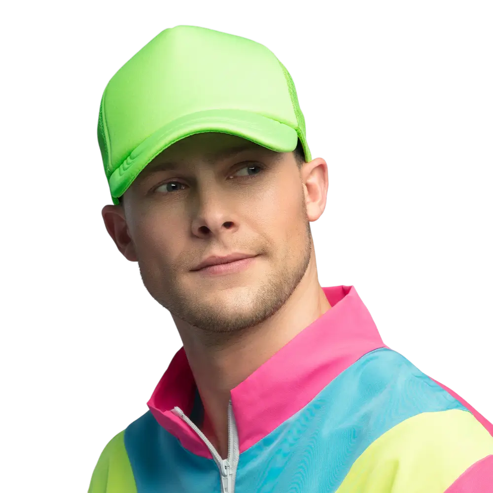 Fluorescent party and fancy dress cap - Fluorescent green