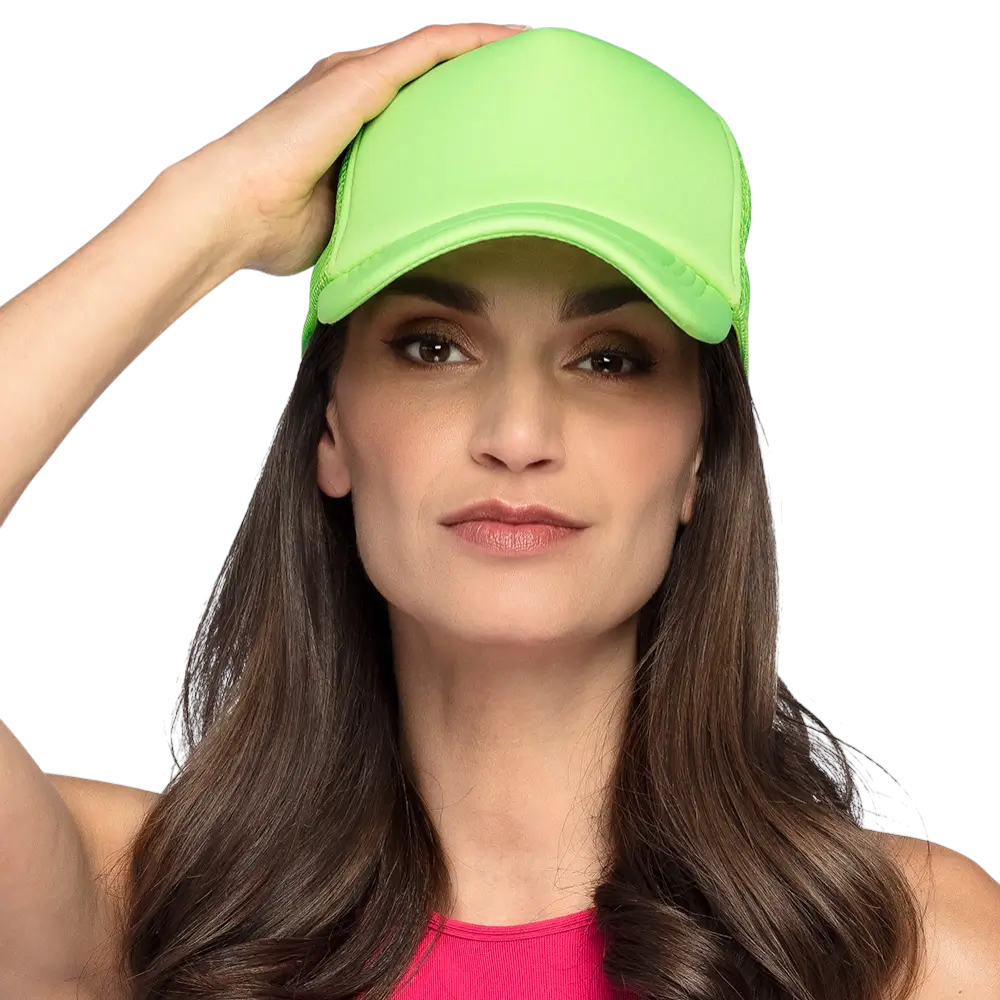 Fluorescent party and fancy dress cap - Fluorescent green