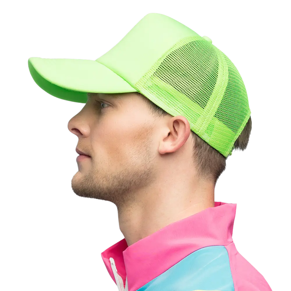 Fluorescent party and fancy dress cap - Fluorescent green