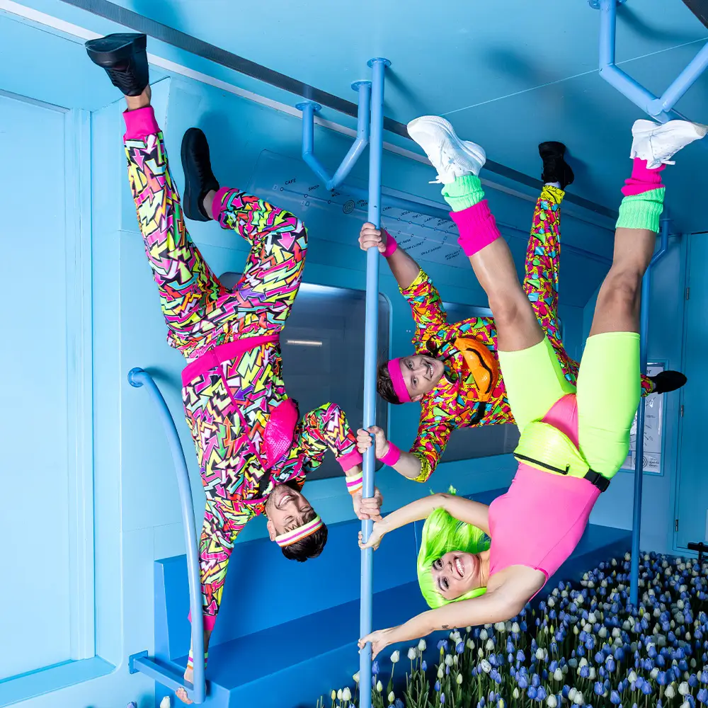 Sequin fanny pack for parties and fancy dress - Fluorescent orange