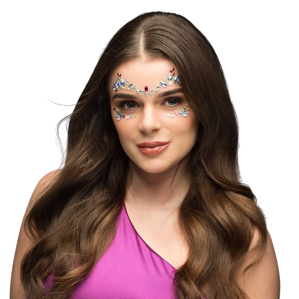 Florence" adhesive face rhinestones