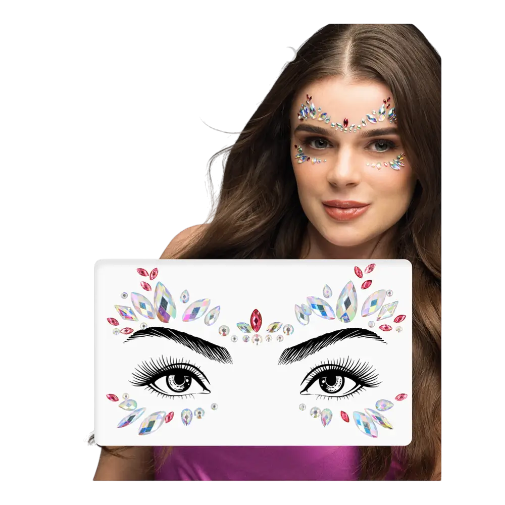 Florence" adhesive face rhinestones