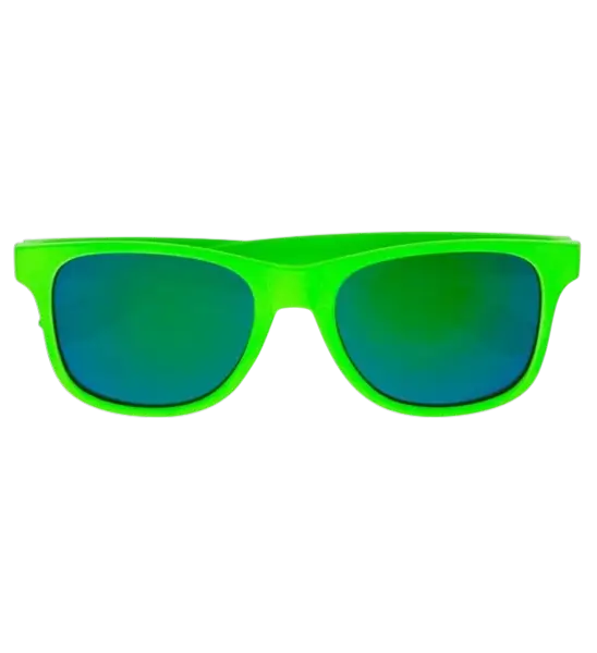 80s neon green glasses - Revo effect mirror lenses