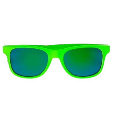 80s neon green glasses - Revo effect mirror lenses