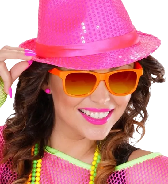 80s neon orange sunglasses - Revo effect mirror lenses