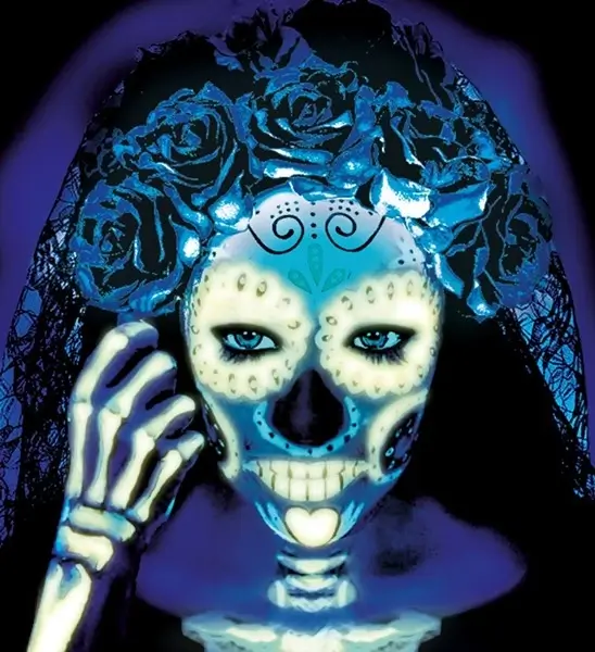 Fluorescent UV Lipstick - Halloween Carnival Face Makeup - 6 ml
