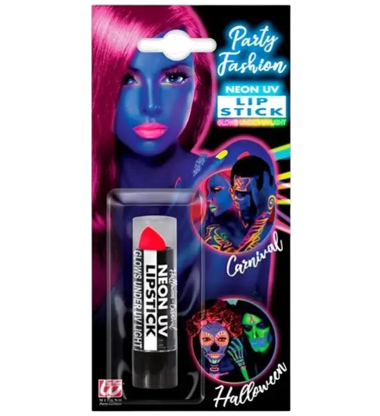 Lipstick Fluorescent Pink UV - Halloween Carnival Face Makeup - 6 ml